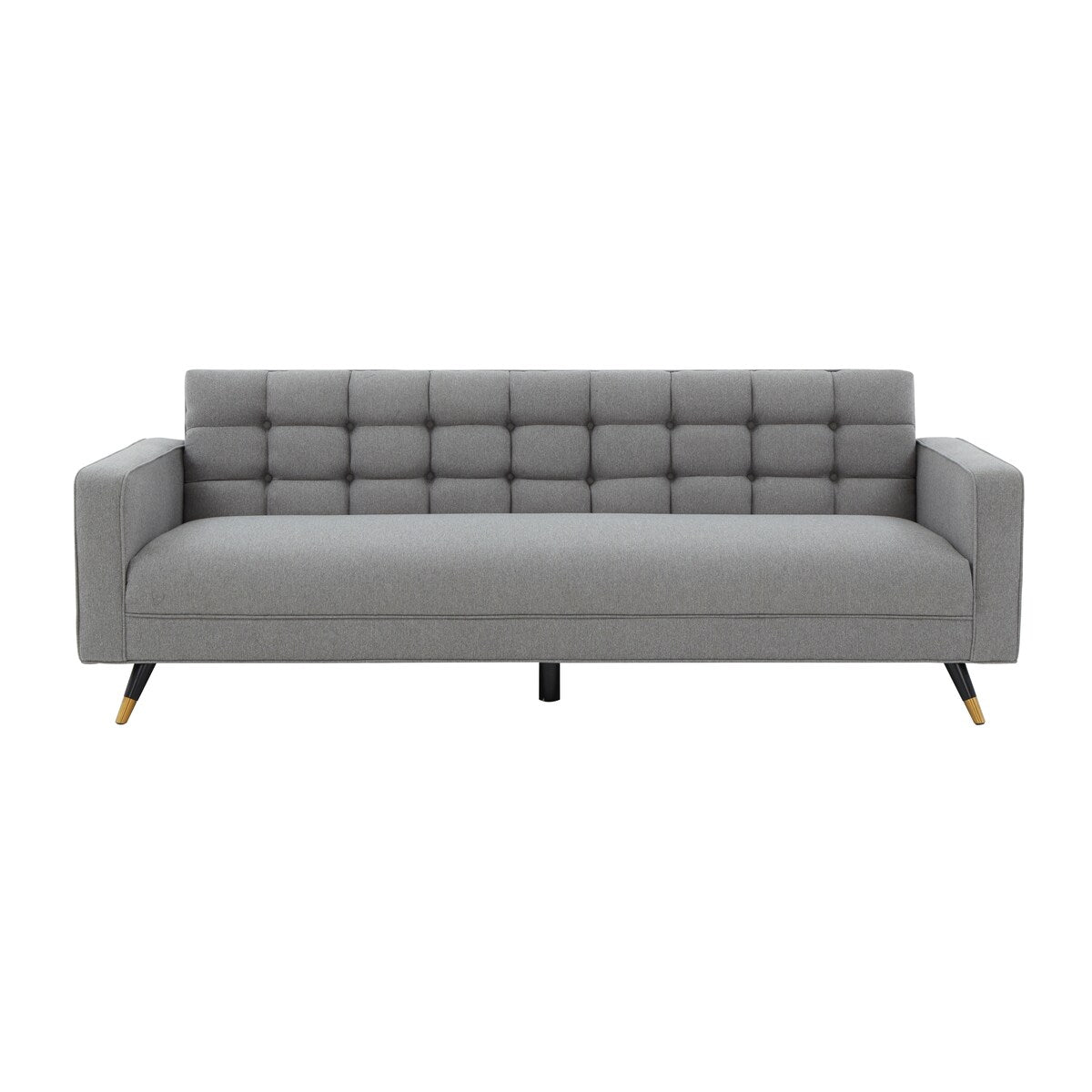 SAFAVIEH Couture Domna Tufted Back Sofa - 85 In W x 33 In D x 90 In H - 85Wx33Dx30H