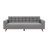 SAFAVIEH Couture Domna Tufted Back Sofa - 85 In W x 33 In D x 90 In H - 85Wx33Dx30H