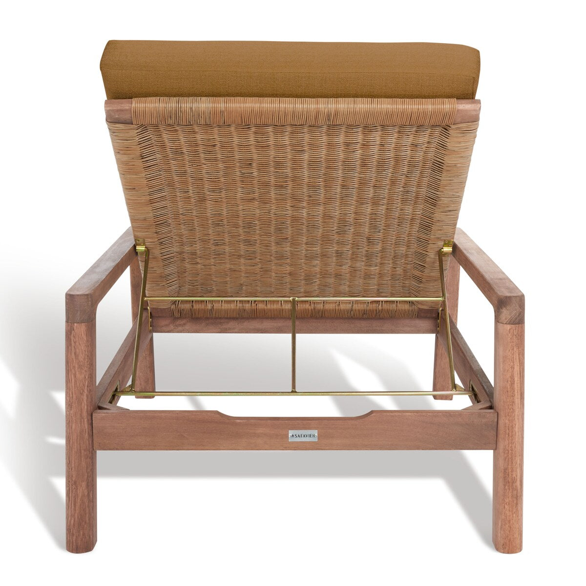 SAFAVIEH Couture Donnamaria Wicker Sun Lounger - 32Wx83Dx33H