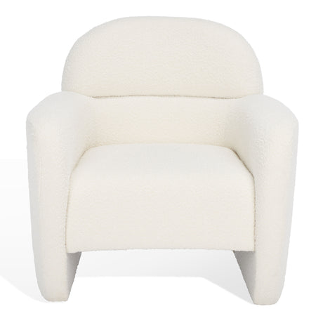 SAFAVIEH Couture Dorlies Boucle Accent Chair - 33 In W x 33.5 In D x 34 In H - 33Wx34Dx34H