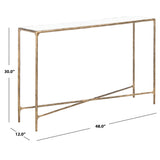 SAFAVIEH Couture Dorotea Forged Metal Rectangle Console Table - 48" W x 12" L x 30" H - 48Wx12Dx30H