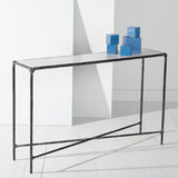 SAFAVIEH Couture Dorotea Forged Metal Rectangle Console Table - 48" W x 12" L x 30" H - 48Wx12Dx30H