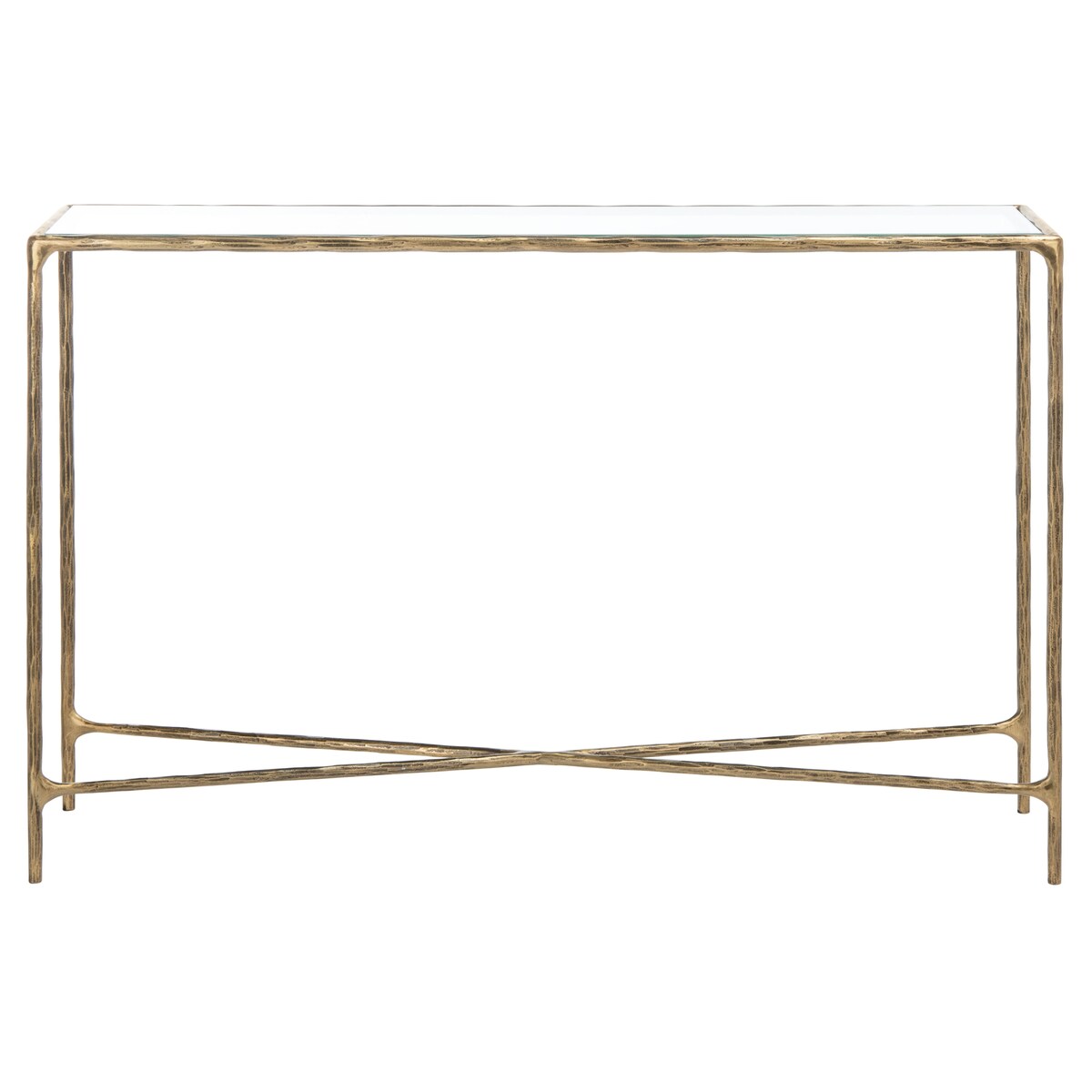 SAFAVIEH Couture Dorotea Forged Metal Rectangle Console Table - 48" W x 12" L x 30" H - 48Wx12Dx30H