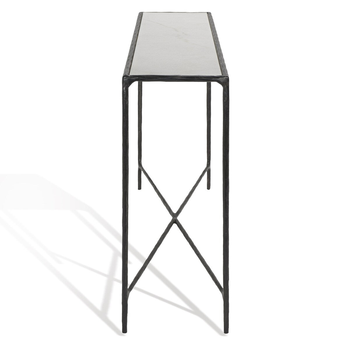 SAFAVIEH Couture Dorotea Forged Metal Rectangle Console Table - 48" W x 12" L x 30" H - 48Wx12Dx30H