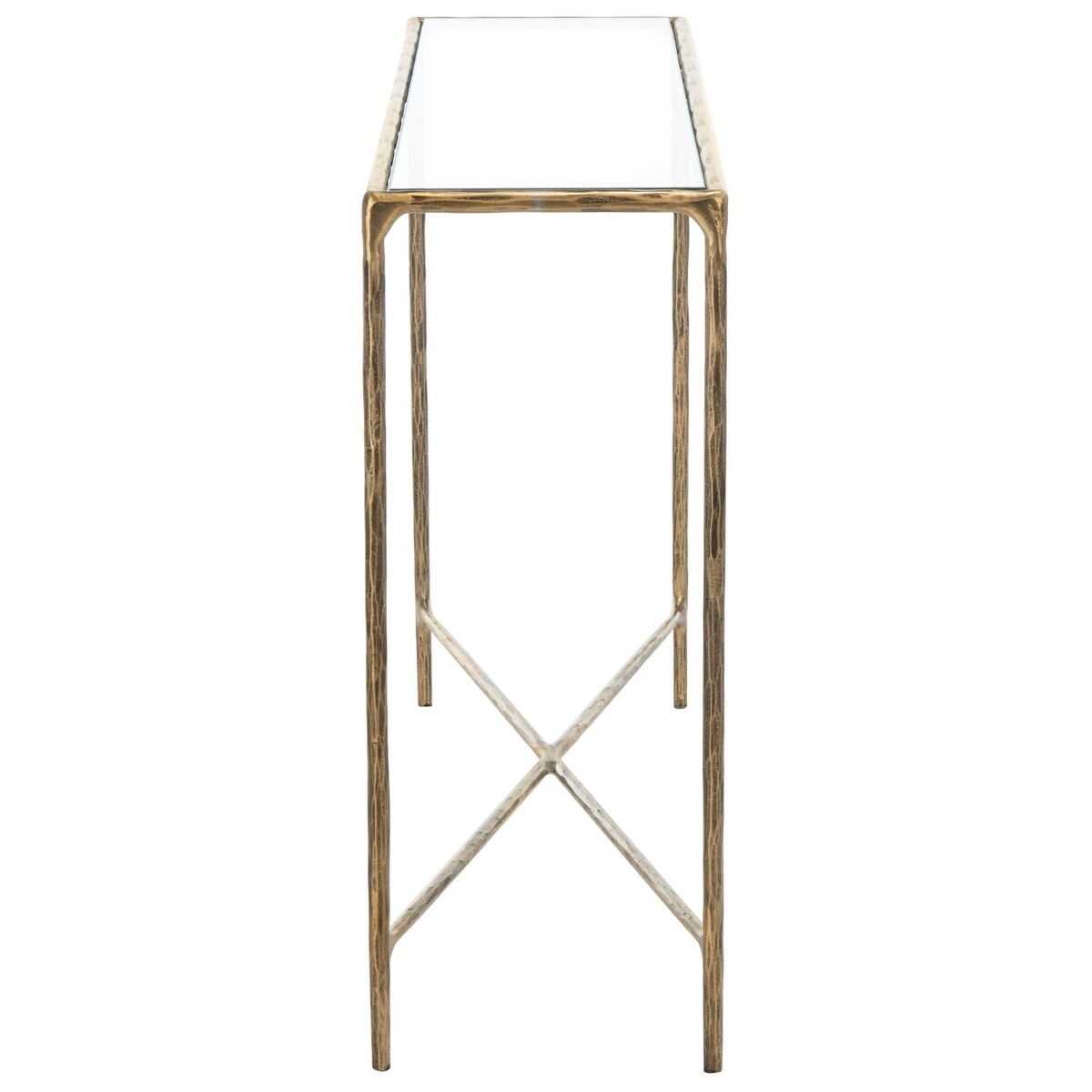 SAFAVIEH Couture Dorotea Forged Metal Rectangle Console Table - 48" W x 12" L x 30" H - 48Wx12Dx30H