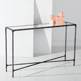 SAFAVIEH Couture Dorotea Forged Metal Rectangle Console Table - 48" W x 12" L x 30" H - 48Wx12Dx30H