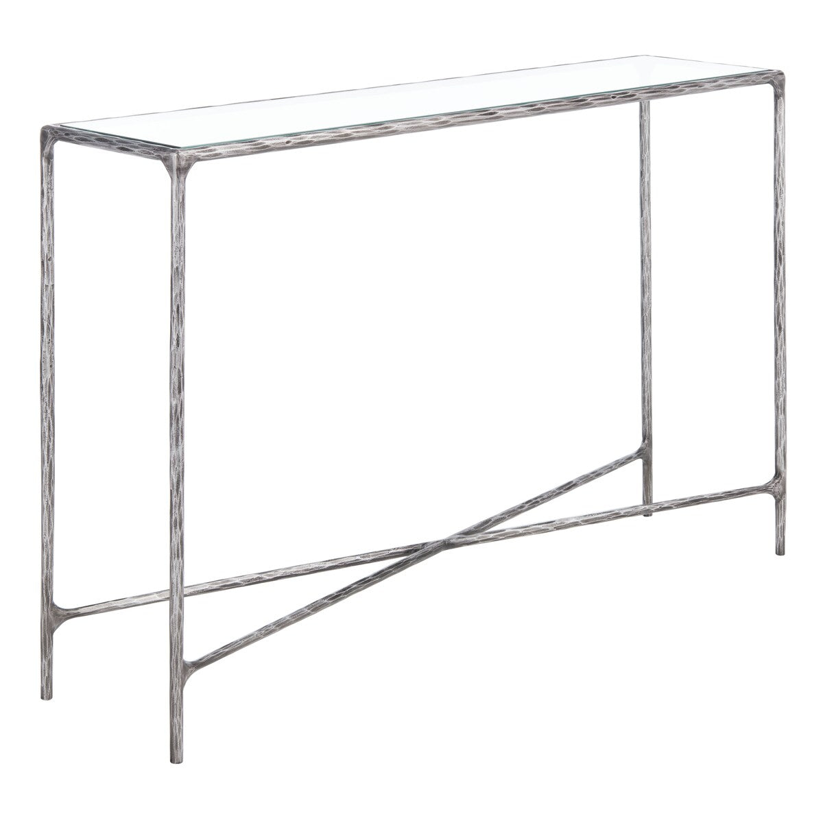 SAFAVIEH Couture Dorotea Forged Metal Rectangle Console Table - 48" W x 12" L x 30" H - 48Wx12Dx30H