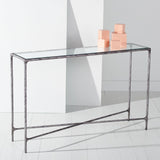 SAFAVIEH Couture Dorotea Forged Metal Rectangle Console Table - 48" W x 12" L x 30" H - 48Wx12Dx30H