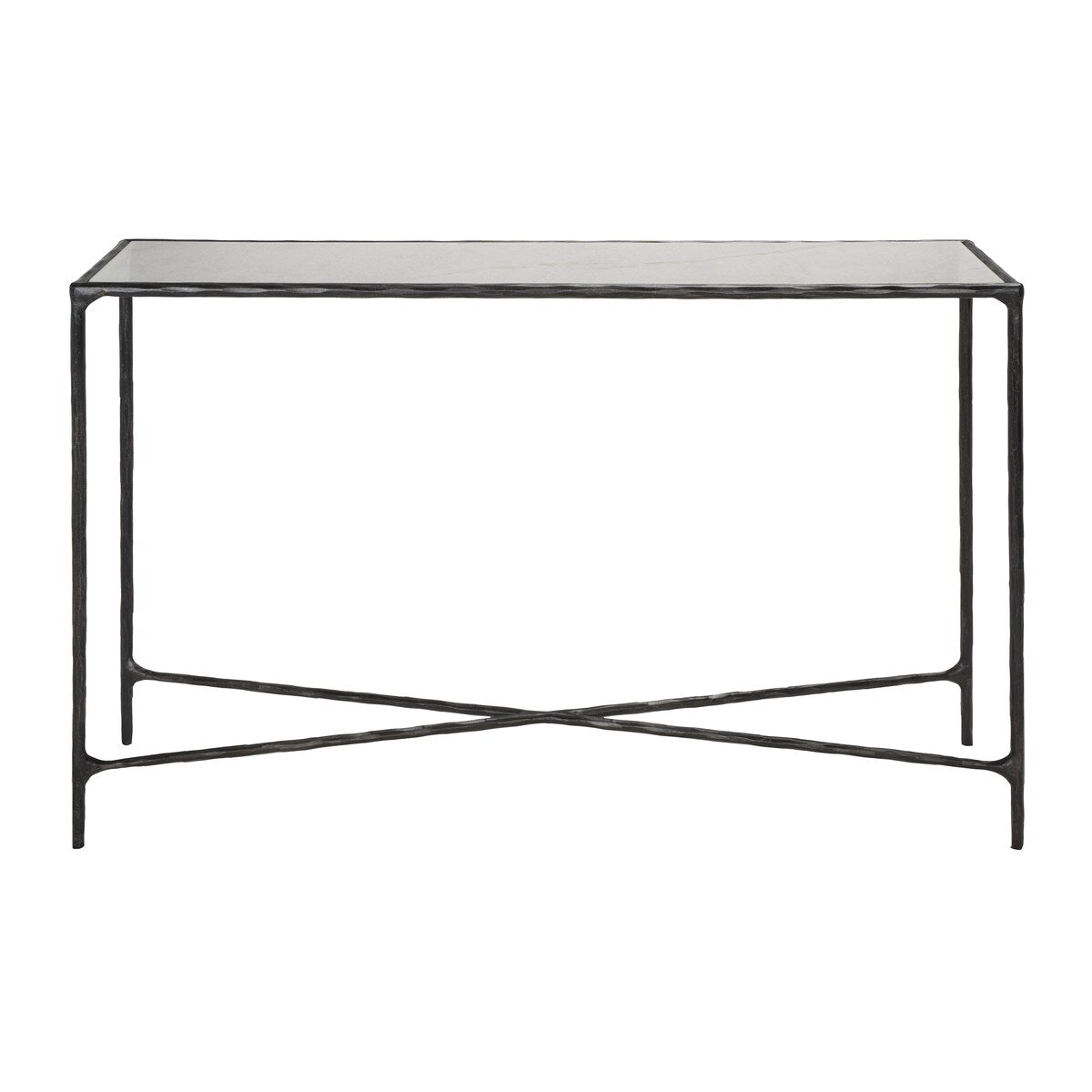 SAFAVIEH Couture Dorotea Forged Metal Rectangle Console Table - 48" W x 12" L x 30" H - 48Wx12Dx30H