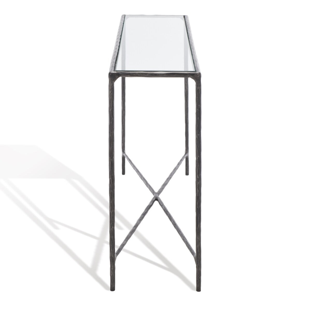 SAFAVIEH Couture Dorotea Forged Metal Rectangle Console Table - 48" W x 12" L x 30" H - 48Wx12Dx30H