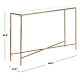 SAFAVIEH Couture Dorotea Forged Metal Rectangle Console Table - 48" W x 12" L x 30" H - 48Wx12Dx30H