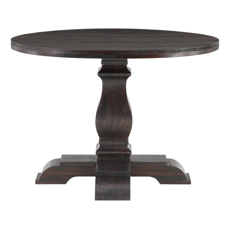 SAFAVIEH Couture Dotchka Round Wood Dining Table - 47.63" W x 47.63" L x 30" H - 48Wx48Dx30H