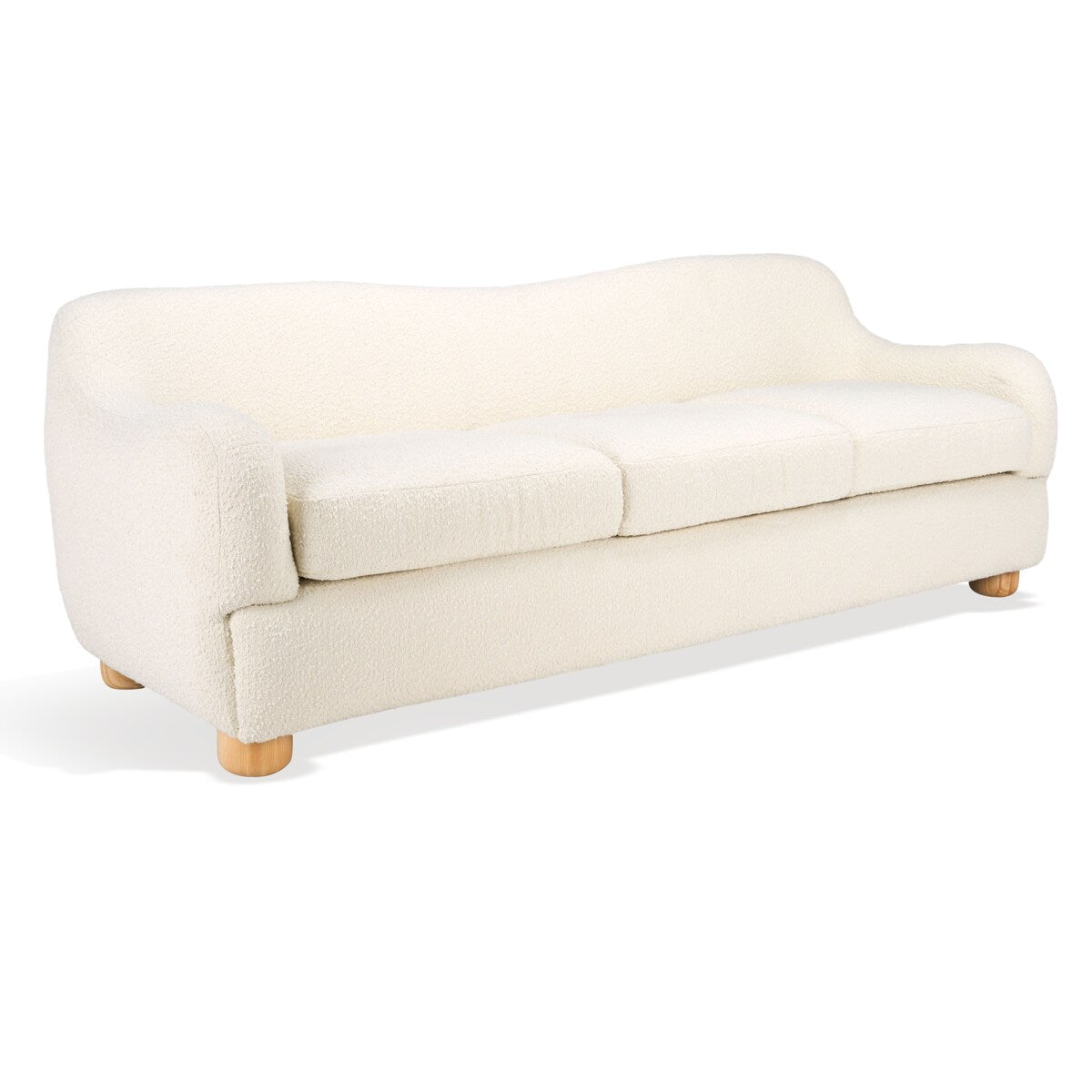 SAFAVIEH Couture Dyanna Boucle Sofa - 87Wx35Dx30H