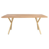 SAFAVIEH Couture Eiliv Rectangle Dining Table - 68.9" W x 35.4" L x 29.9" H - 69Wx35Dx30H