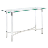 SAFAVIEH Couture Eleftheria Acrylic Console Table - 47.2" W x 15.7" L x 30" H - 47Wx16Dx30H