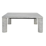 SAFAVIEH Couture Elenka Square Marble Coffee Table - 35 In. W x 35 In. D x 13 In. H - 35Wx35Dx13H