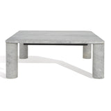 SAFAVIEH Couture Elenka Square Marble Coffee Table - 35 In. W x 35 In. D x 13 In. H - 35Wx35Dx13H