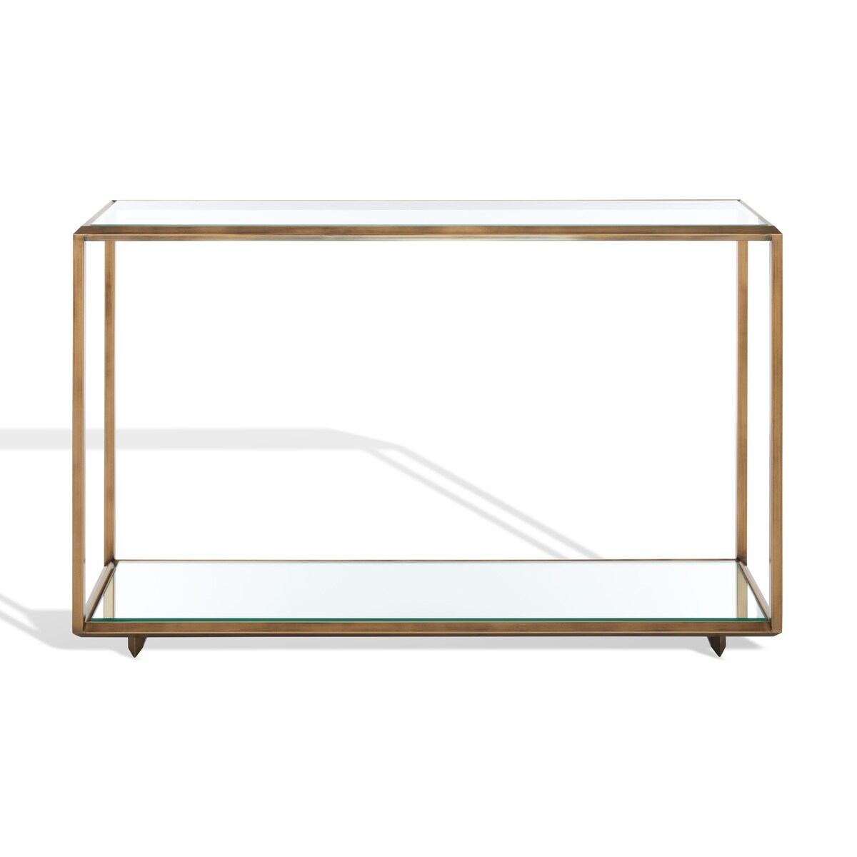 SAFAVIEH Couture Elisheva Mirrored Console Table - 48 In W x 12 In D x 30 In H - 48Wx12Dx30H