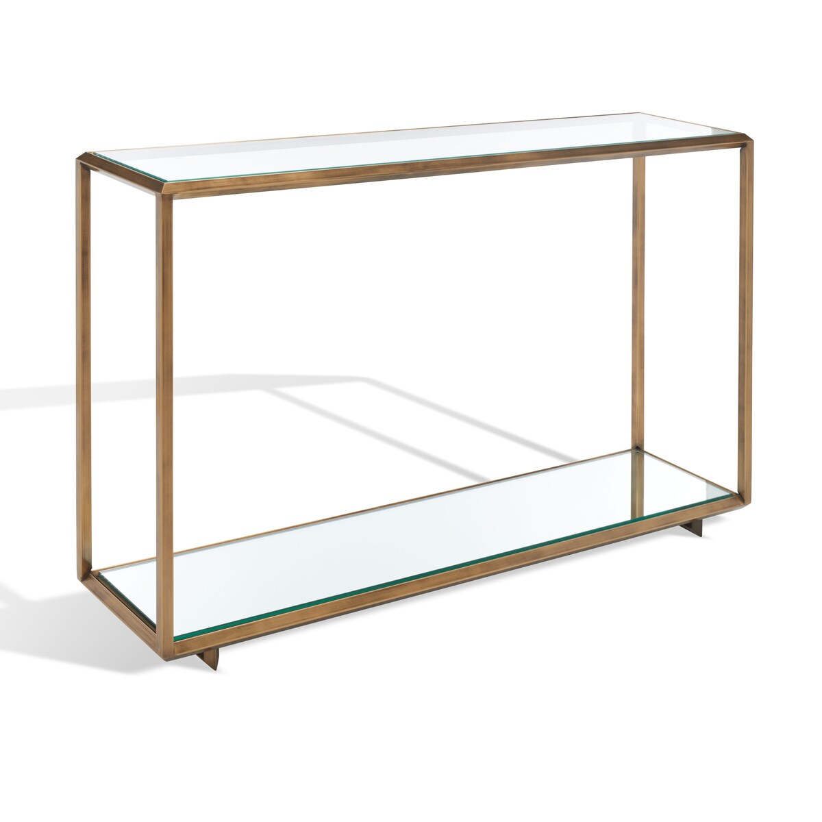 SAFAVIEH Couture Elisheva Mirrored Console Table - 48 In W x 12 In D x 30 In H - 48Wx12Dx30H