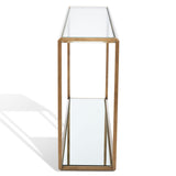 SAFAVIEH Couture Elisheva Mirrored Console Table - 48 In W x 12 In D x 30 In H - 48Wx12Dx30H