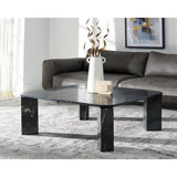 SAFAVIEH Couture Elseline Marble Top Square Coffee Table - 40 In. W x 40 In. D x 15 In. H - 40Wx40Dx15H