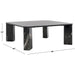 SAFAVIEH Couture Elseline Marble Top Square Coffee Table - 40 In. W x 40 In. D x 15 In. H - 40Wx40Dx15H