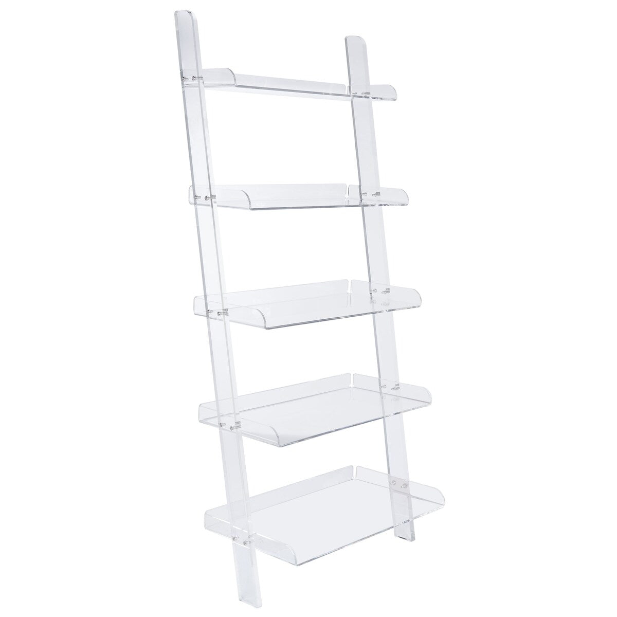 SAFAVIEH Couture Ercilia Acrylic Bookshelf - 33.75 In W x 18 In D x 76 In H - 34Wx18Dx76H