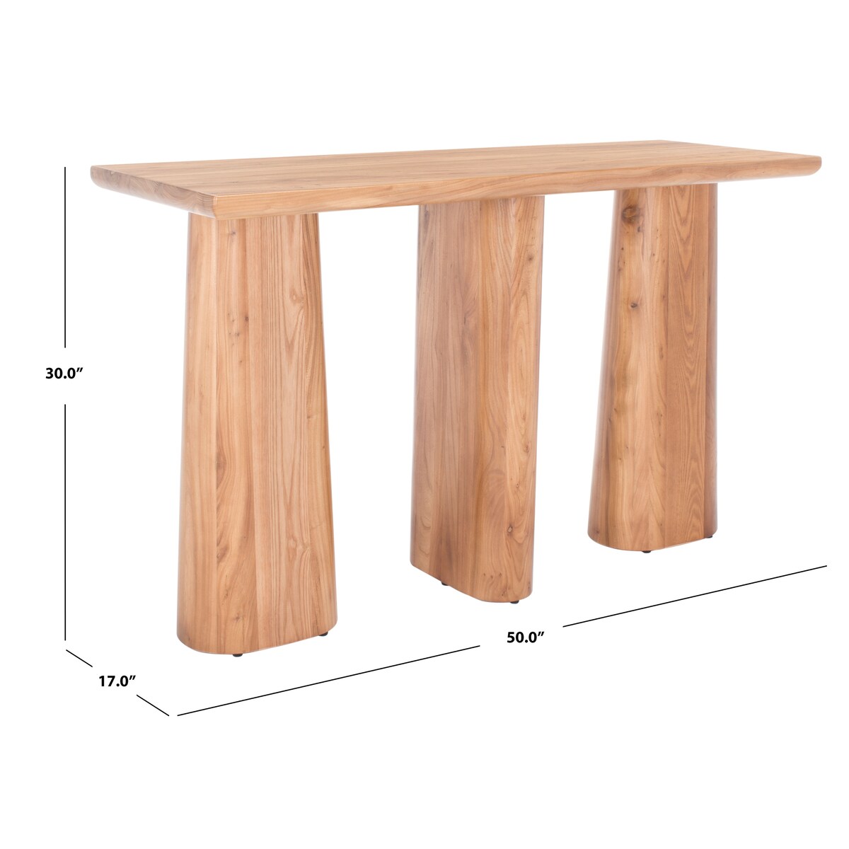 SAFAVIEH Couture Esperance Elm Wood Console Table - 50 In. W x 17 In. D x 30 In. H - 50Wx17Dx30H