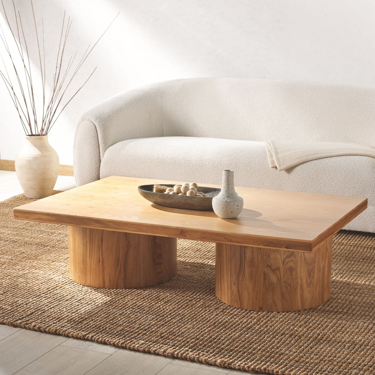 SAFAVIEH Couture Falynn Square Wood Coffee Table - 55Wx34Dx15H