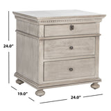 SAFAVIEH Couture Farzaneh 3-Drawer Wood Nightstand