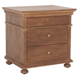 SAFAVIEH Couture Farzaneh 3-Drawer Wood Nightstand