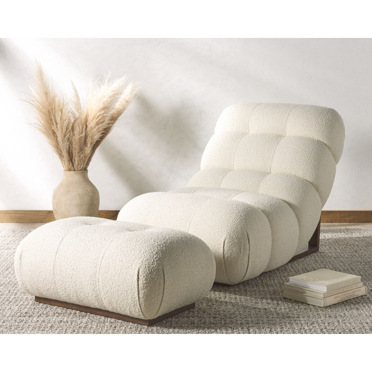 SAFAVIEH Couture Fenix Lounge Chair & Ottoman - 32Wx52Dx34H