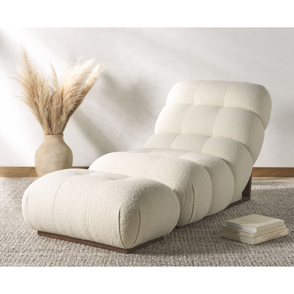 SAFAVIEH Couture Fenix Lounge Chair & Ottoman - 32Wx52Dx34H