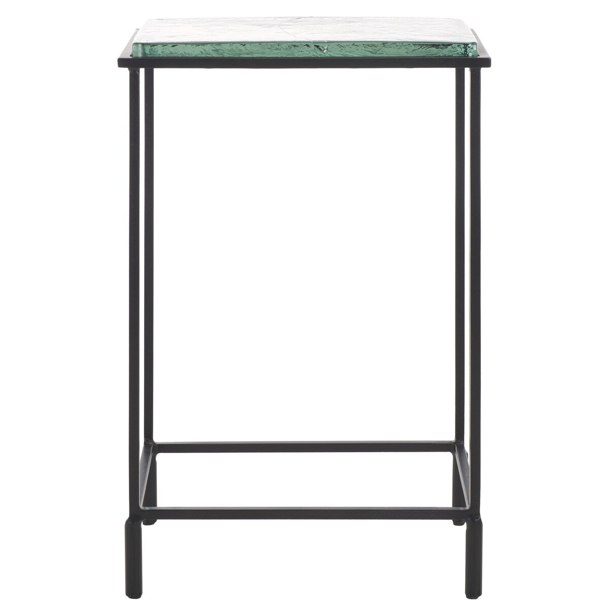 SAFAVIEH Couture Ferguson Cast Glass Accent Table - 14Wx10Dx21H