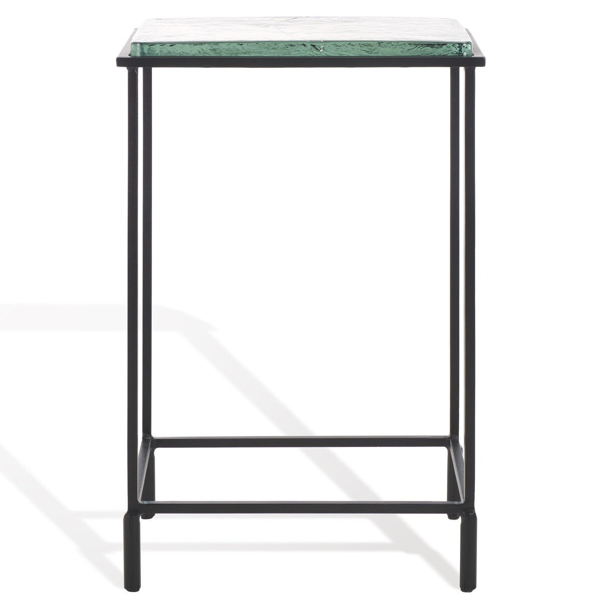 SAFAVIEH Couture Ferguson Cast Glass Accent Table - 14Wx10Dx21H