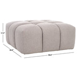 SAFAVIEH Couture Florinda Boucle Tufted Ottoman