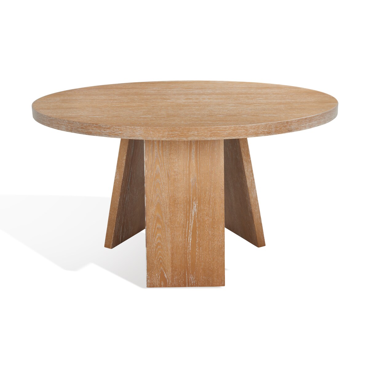 SAFAVIEH Couture Francelina 54" Wood Dining Table - 54 In W x 54 In D x 30 In H - 54Wx54Dx30H