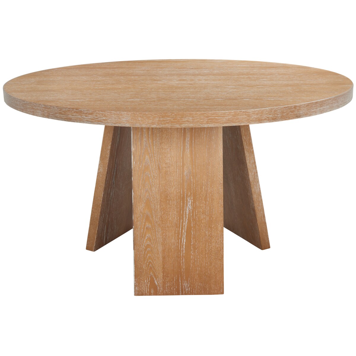 SAFAVIEH Couture Francelina 54" Wood Dining Table - 54 In W x 54 In D x 30 In H - 54Wx54Dx30H