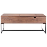 SAFAVIEH Couture Fridmey Lift Top Storage Coffee Table - 47.2" W x 23.6" L x 18.3" H - 47Wx24Dx18H