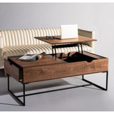 SAFAVIEH Couture Fridmey Lift Top Storage Coffee Table - 47.2" W x 23.6" L x 18.3" H - 47Wx24Dx18H