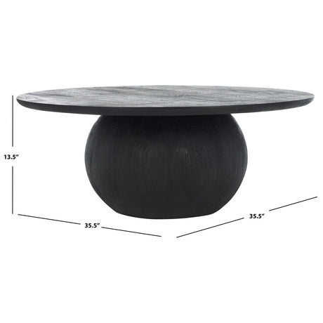 SAFAVIEH Couture Gabribella Round Wood Coffee Table - 36Wx36Dx14H