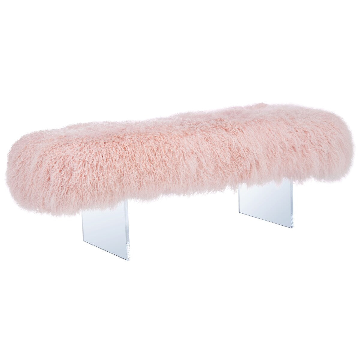 SAFAVIEH Couture Gaetane Sheepskin Ottoman