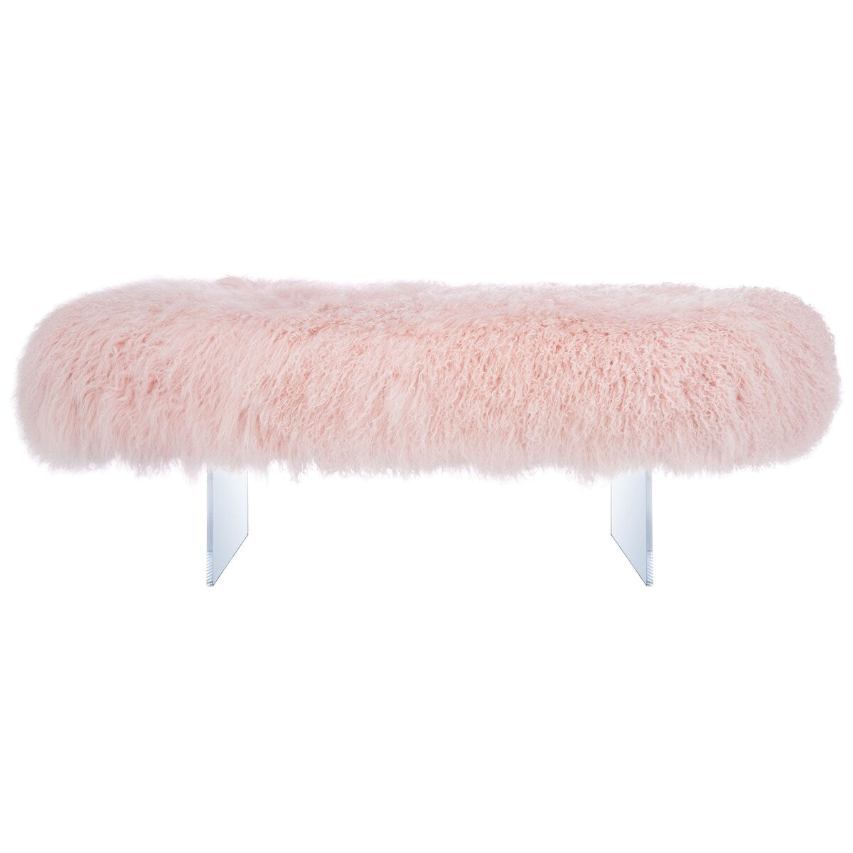 SAFAVIEH Couture Gaetane Sheepskin Ottoman