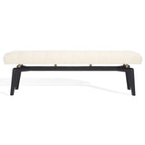 SAFAVIEH Couture Gallagher Tufted Boucle Bench - 59Wx18Dx18H