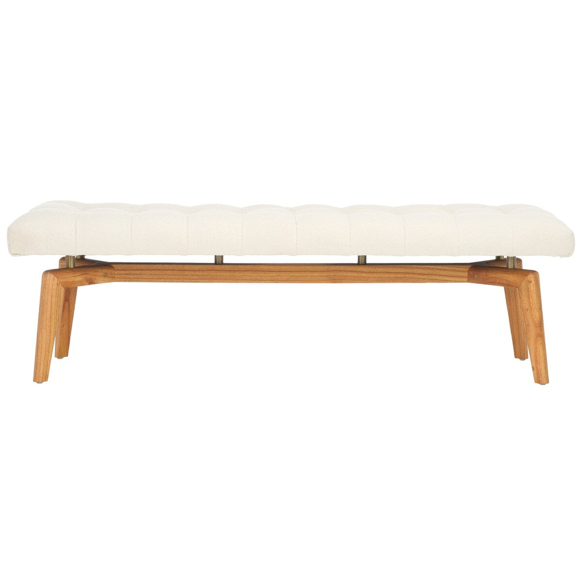 SAFAVIEH Couture Gallagher Tufted Boucle Bench - 59Wx18Dx18H