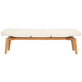 SAFAVIEH Couture Gallagher Tufted Boucle Bench - 59Wx18Dx18H