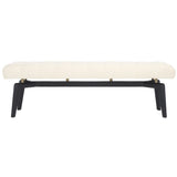 SAFAVIEH Couture Gallagher Tufted Boucle Bench - 59Wx18Dx18H