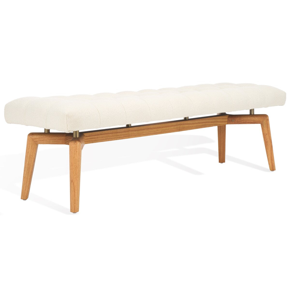 SAFAVIEH Couture Gallagher Tufted Boucle Bench - 59Wx18Dx18H