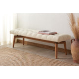 SAFAVIEH Couture Gallagher Tufted Boucle Bench - 59Wx18Dx18H