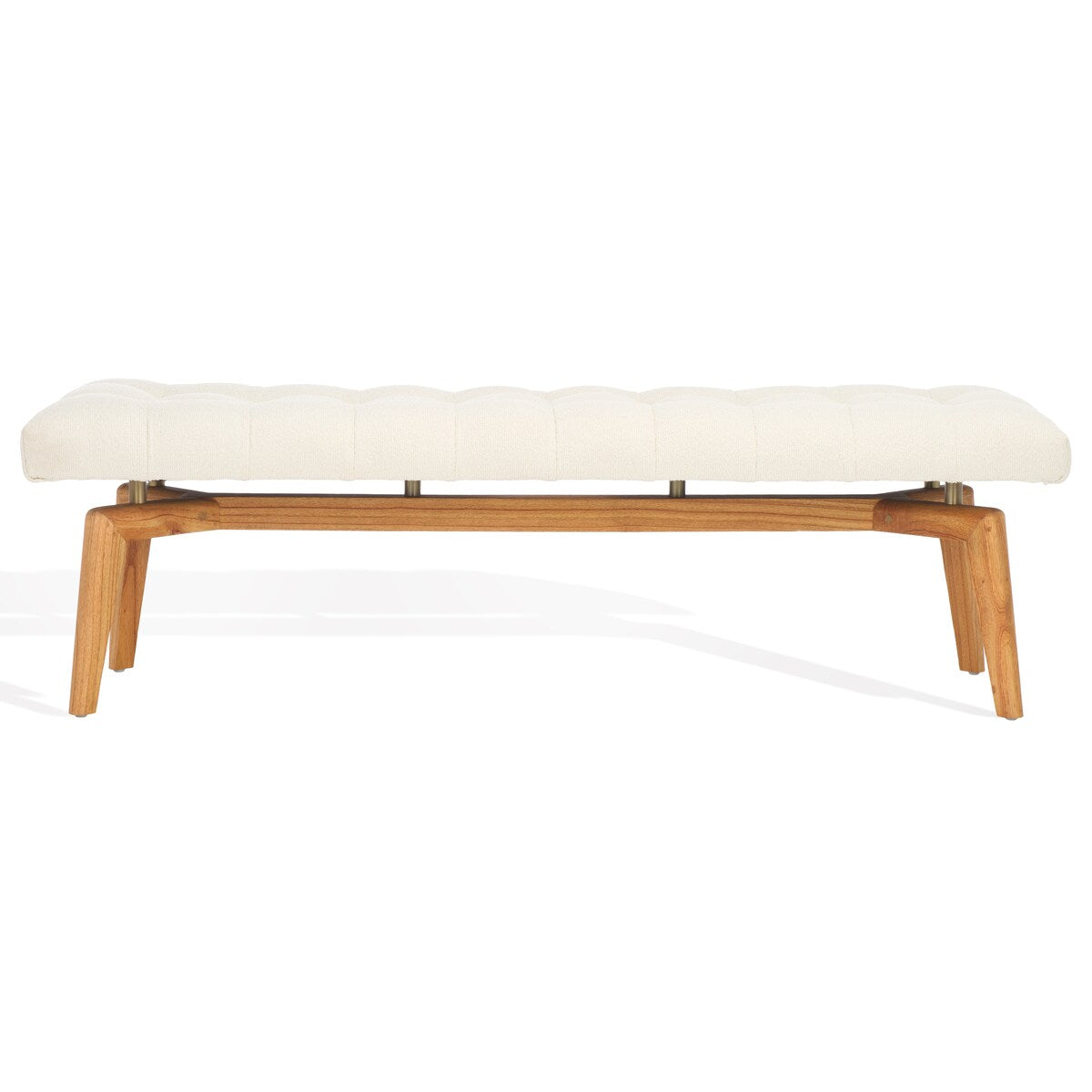 SAFAVIEH Couture Gallagher Tufted Boucle Bench - 59Wx18Dx18H